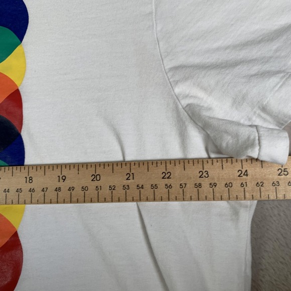 Polo Ralph Lauren Shirt Mens Extra‎ Large White Classic Fit Multicolor Graphic - Picture 4 of 11